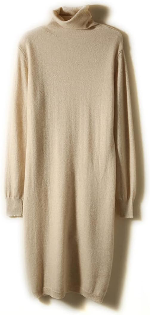 100% Cashmere Knitwears Women Dress Winter Fashion O Neck Long Pullovers Solid Colors Ladies Clothes - Image 7