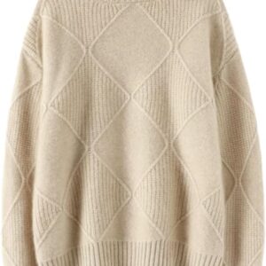 100% Cashmere Winter Warm Sweater Women New Latest Fashion for Women 2022 Clothes High Street Turtleneck Tops