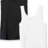 Amazon Essentials Women's Slim-Fit Tank Top, Pack of 2
