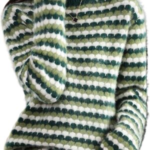 JYHBHMZG Sweater Women's Knitted Sweater O-Neck Long Sleeve Pullover Autumn and Winter Clothing Warm Pullover