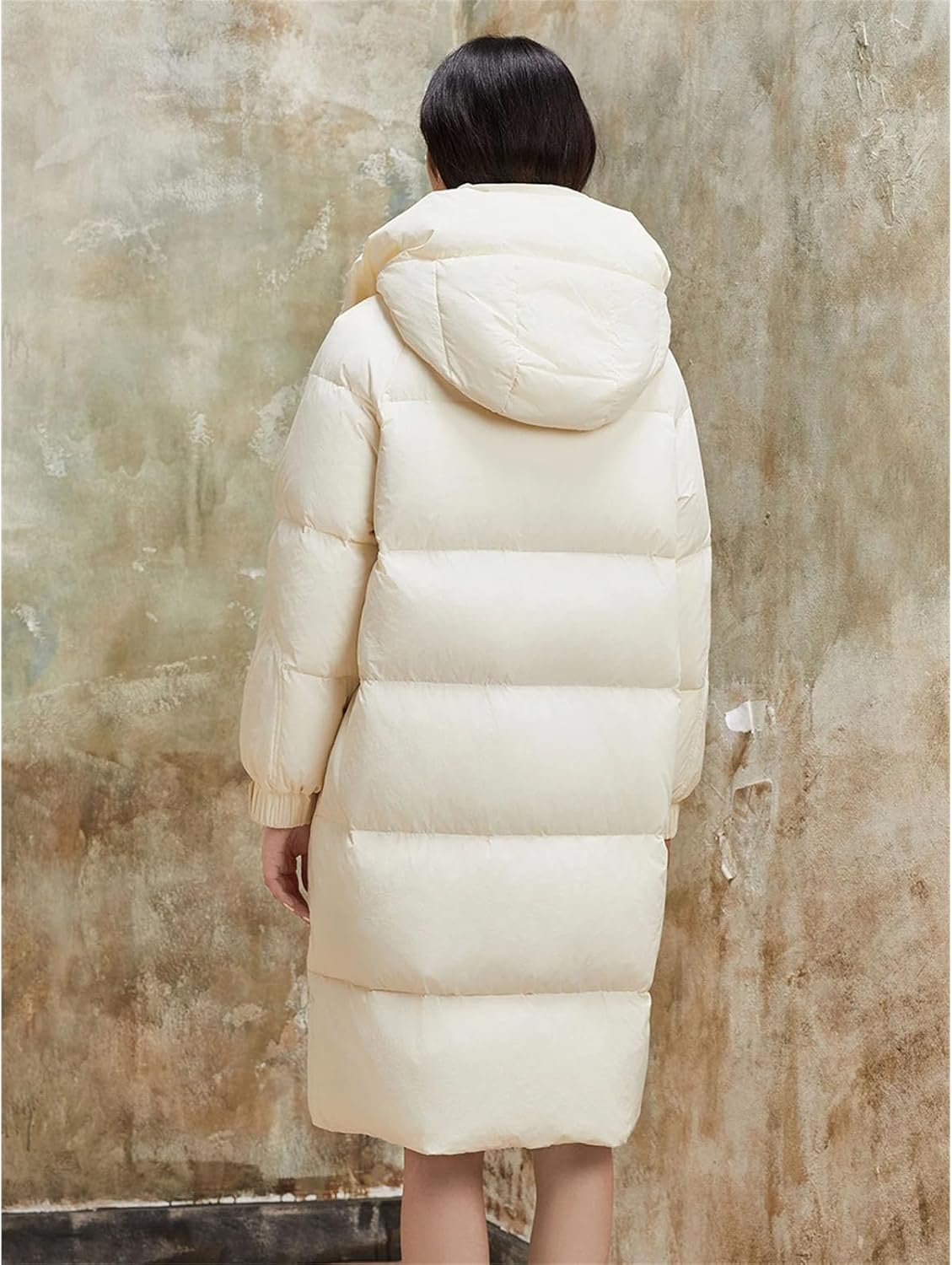 Long Women's Winter Down Jacket Hood Zipper Fashion Duck Down Coat Puffer Quilted Jacket Female Clothing Snow Outwear - Image 5