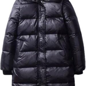 Mnjyihy Winter Autumn Women's Fashion Down Jackets Clothing Parkas Slim Hooded Warm Coats Black Overcoats