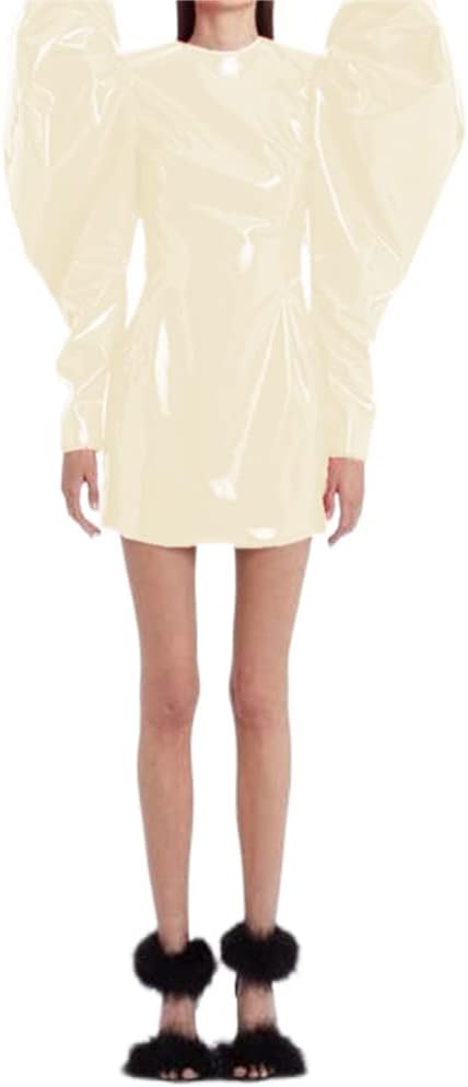 Sexy Women Fashion Big Puff Long Sleeve Mini Dress Slim Sheath Bodycon Party Club Mini Dress Streetwear Spring Autumn Clothes - Image 19