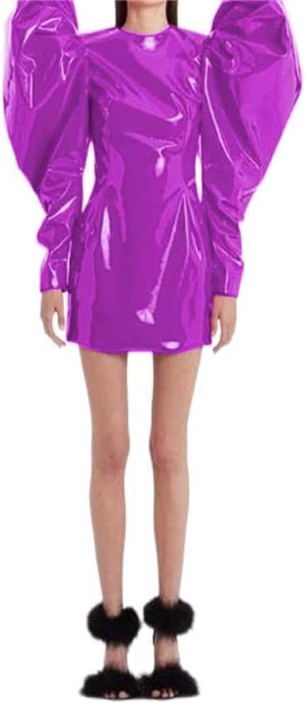 Sexy Women Fashion Big Puff Long Sleeve Mini Dress Slim Sheath Bodycon Party Club Mini Dress Streetwear Spring Autumn Clothes - Image 16