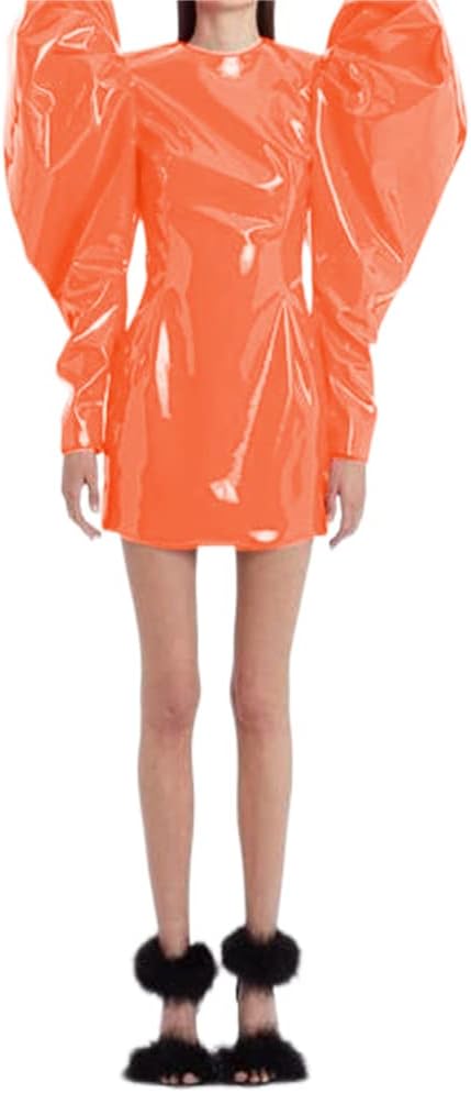 Sexy Women Fashion Big Puff Long Sleeve Mini Dress Slim Sheath Bodycon Party Club Mini Dress Streetwear Spring Autumn Clothes - Image 22