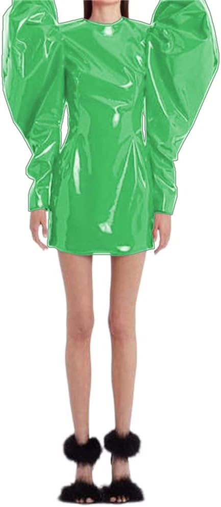 Sexy Women Fashion Big Puff Long Sleeve Mini Dress Slim Sheath Bodycon Party Club Mini Dress Streetwear Spring Autumn Clothes - Image 11