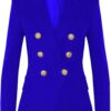 Solid Slimming Fashion suit jacket for Women Lapel Long Sleeves Patchwork Double Breasted Coat Female Clothing