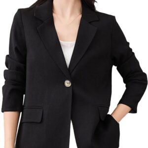 Spring Women's Blazer Single Button Long Sleeve Casual Thin Soft Fashion Women's Clothing
