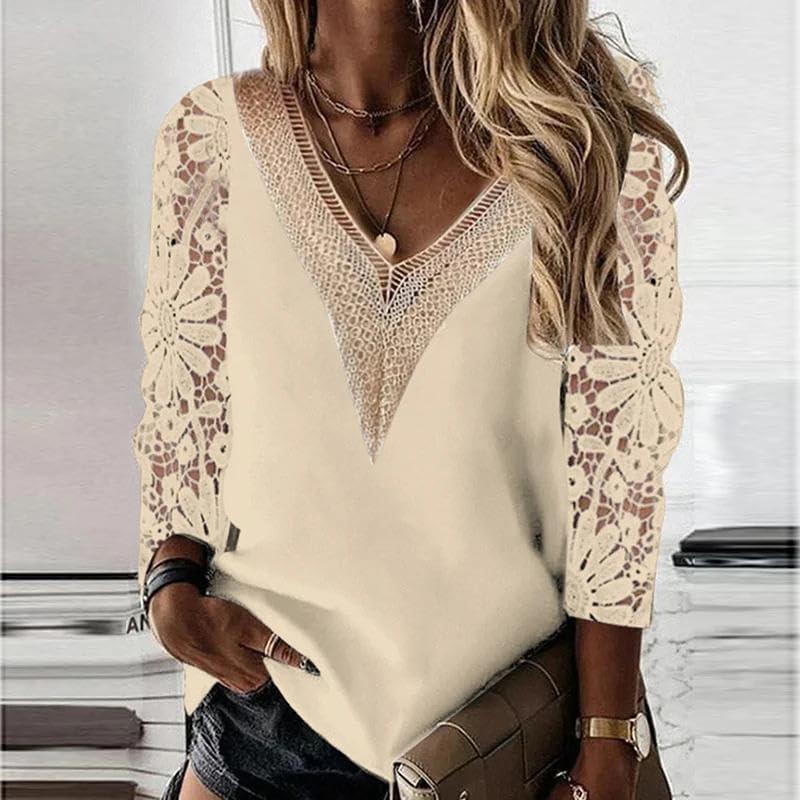 WINSUNNY Autumn Vneck Office Lady Spring Fashion Long Sleeve Chiffon Casual Clothes - Image 2