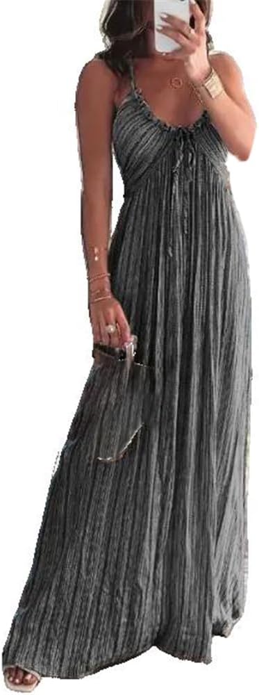 WINSUNNY Fashion Sexy Summer Casual Suspenders Long Female Clothing Outfits