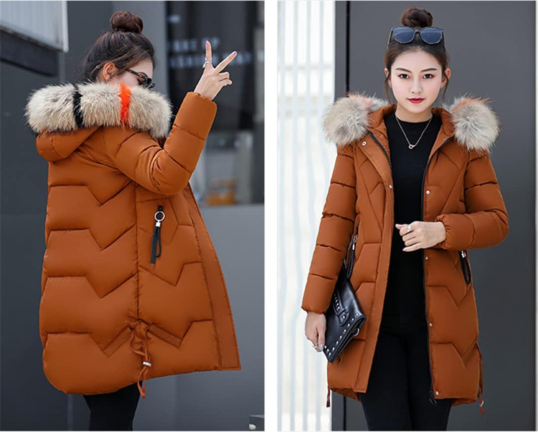 Winter Parka Coat Women Korean Loose Fashion Hooded Jacket White Red Black M-3XL Plus Size Slim Warmth Clothing White XL - Image 6
