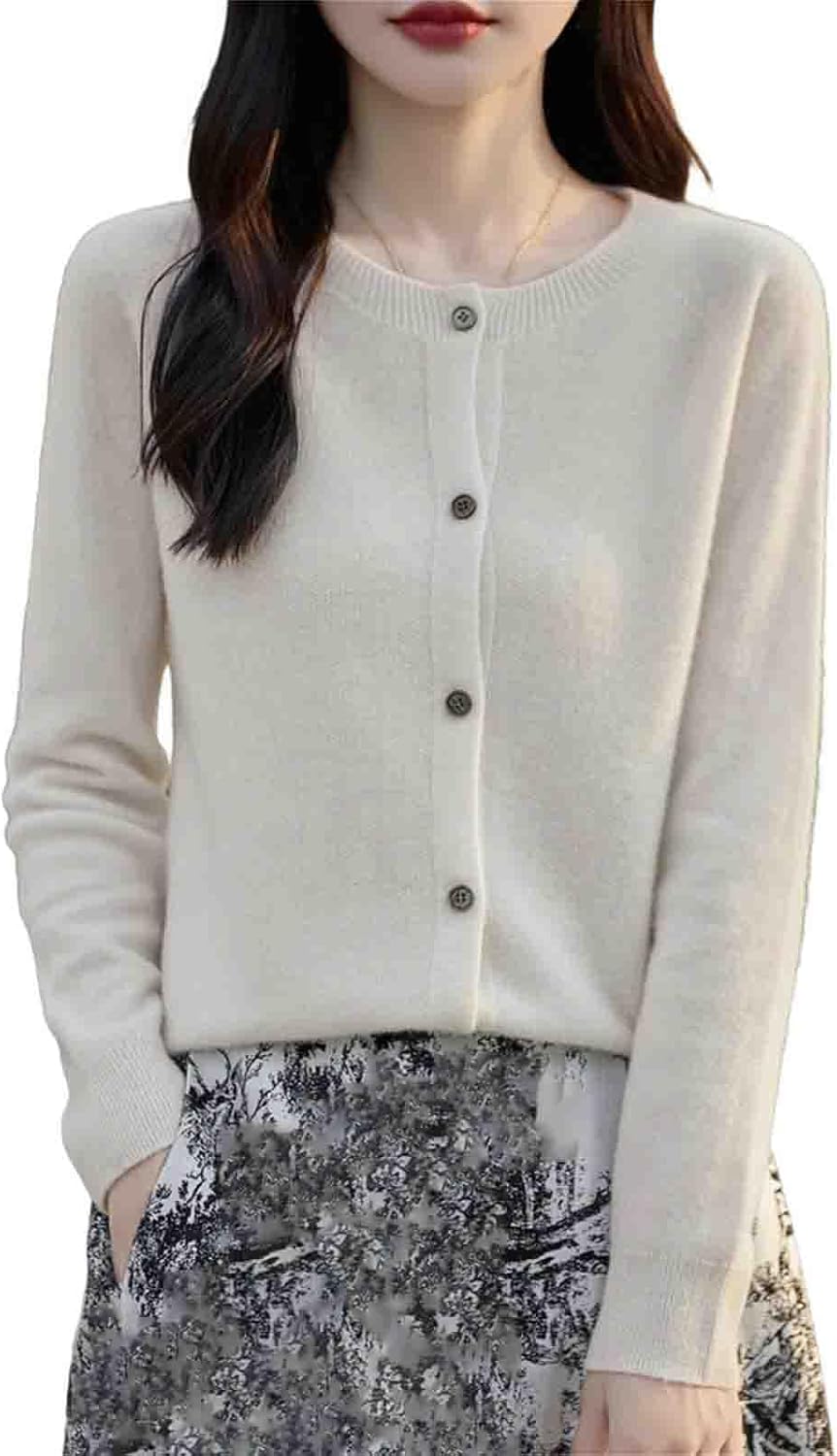 Winter Women Sweater Wool Knitwear Fashion Solid Cardigan Classic Long Sleeve Clothing Tops - Image 9