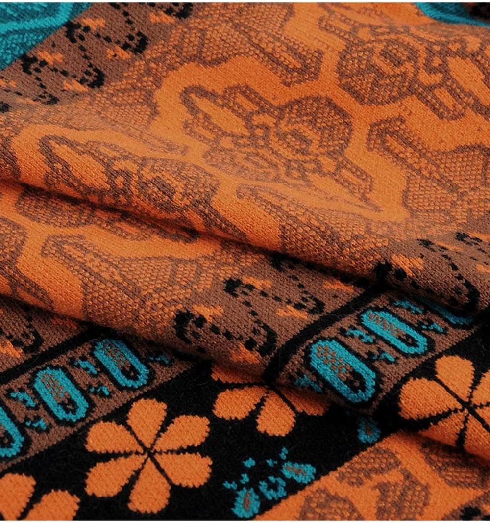 Woman Short Sweater Retro Chic Color Winter Young Girls Warm Clothing Pattern Pullover Women - Image 7