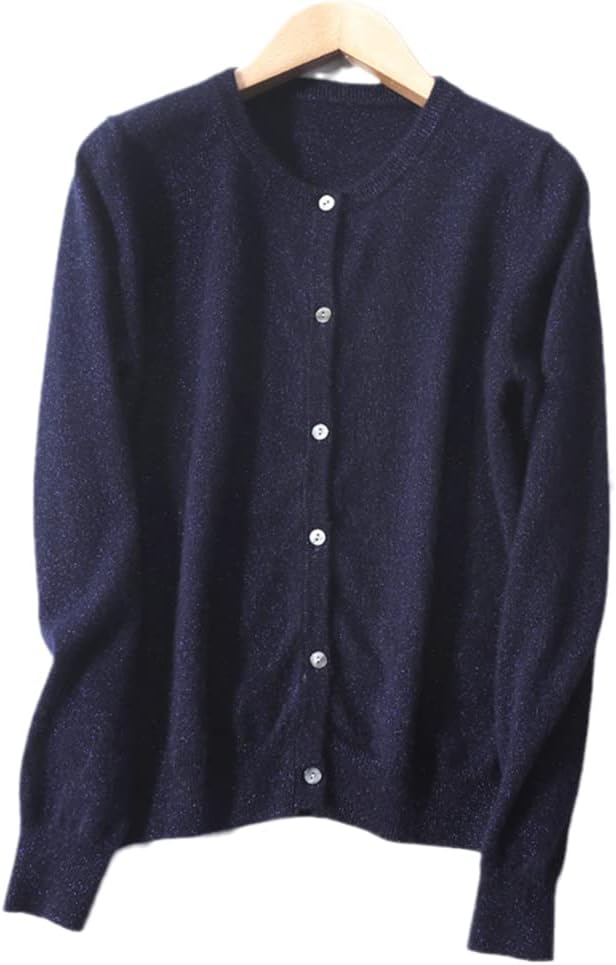 Women Jackets 100% Wool Knitted Cardigans Fashion O-Neck Long Sleeve Female Sweaters Spring & Winter Standard Clothes - Image 10