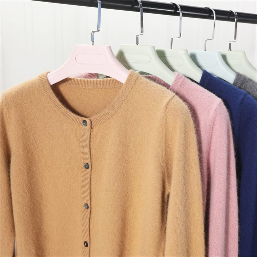 Women Jackets 100% Wool Knitted Cardigans Fashion O-Neck Long Sleeve Female Sweaters Spring & Winter Standard Clothes - Image 3