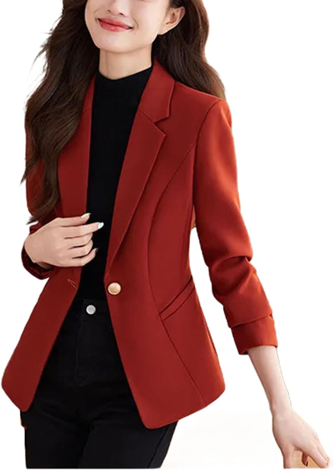 Women Suit Coat Elegant Ladies Casual Business Office Fashion Spring jacket Solid Female Outerwear Clothing - Image 9