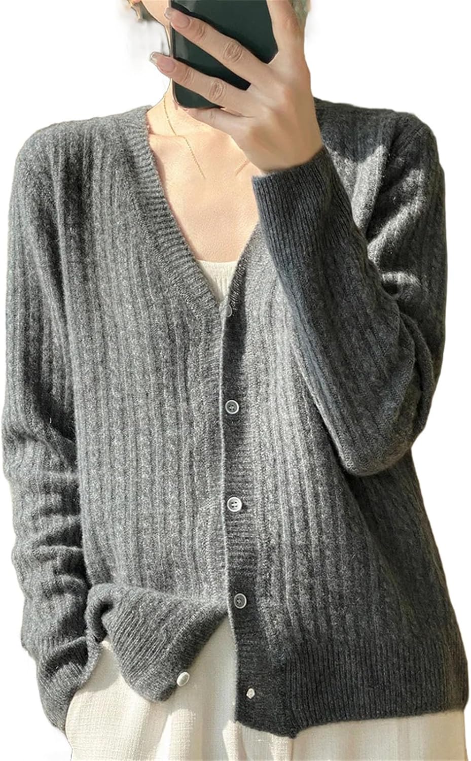 Women's Cardigan Sweaters Lightweight Oufits Clothes Fashion Trendy Long Sleeve Tops Casual Jackets - Image 12