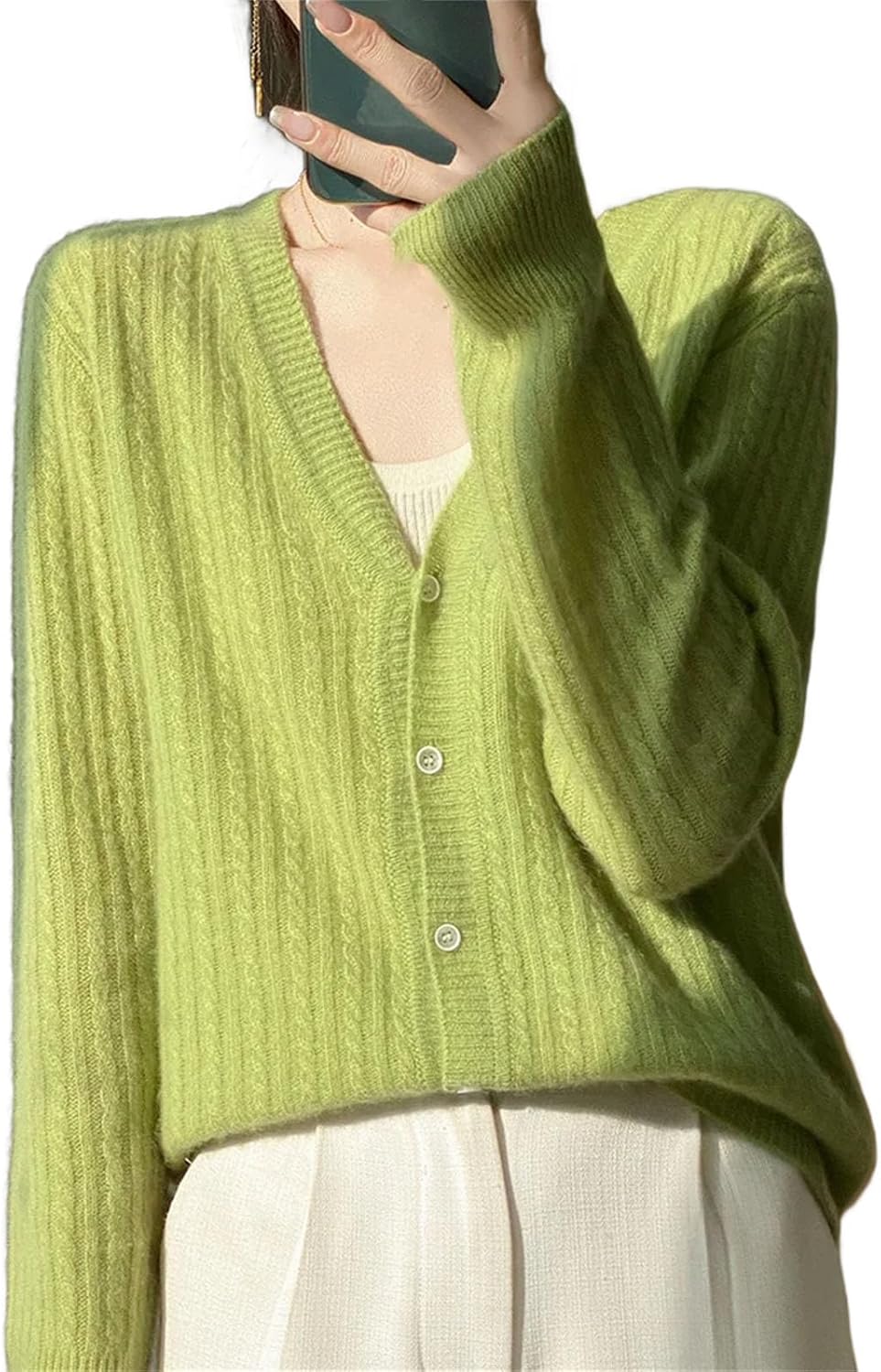 Women's Cardigan Sweaters Lightweight Oufits Clothes Fashion Trendy Long Sleeve Tops Casual Jackets - Image 13