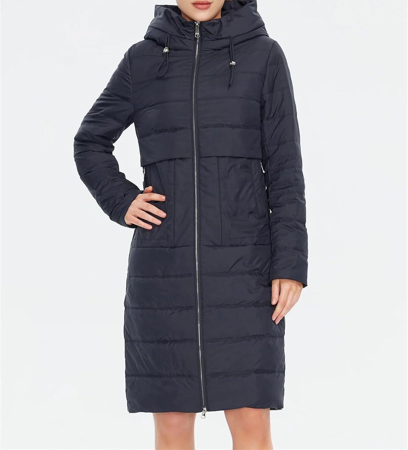 Women's jacketr Autumn Long Parkas Lapel Outerwear Female Clothing Fashion Long Warm jacketr Women Quilted Coat - Image 3