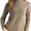 Women's Knitted Cashmere Sweater Urtleneck Fashion Pullover Winter Fall Jumper Top Female Clothing