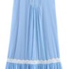 Women's Products Clothing Fashionable Lined V-Neck Thin Sling Drape Dress Spaghetti Strap Vestidos
