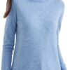 Womens Wool Knitwears 100% Cashmere Long Sleeve Turtleneck Pullovers Tops Autumn Winter Soft Fashion Clothing