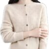 Women\u2019s Wool Cardigan Hollow Cashmere Sweater Female Clothing Bottoming Shirt Knitted Cardigan for Women